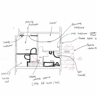 First Floor Sketch Plan - Terrace house Remodelling