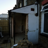 Lean-to demolition