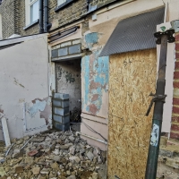 Lean-to demolition