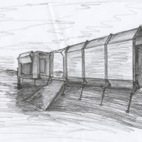 Portable educational cinema - Sketch of the one configuration