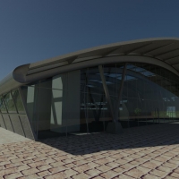 Training Centre - 3D render of the front