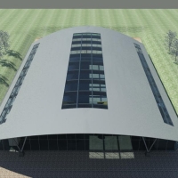 Training Centre - 3D render from above
