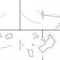 Art installation - River score - hoisting buildings